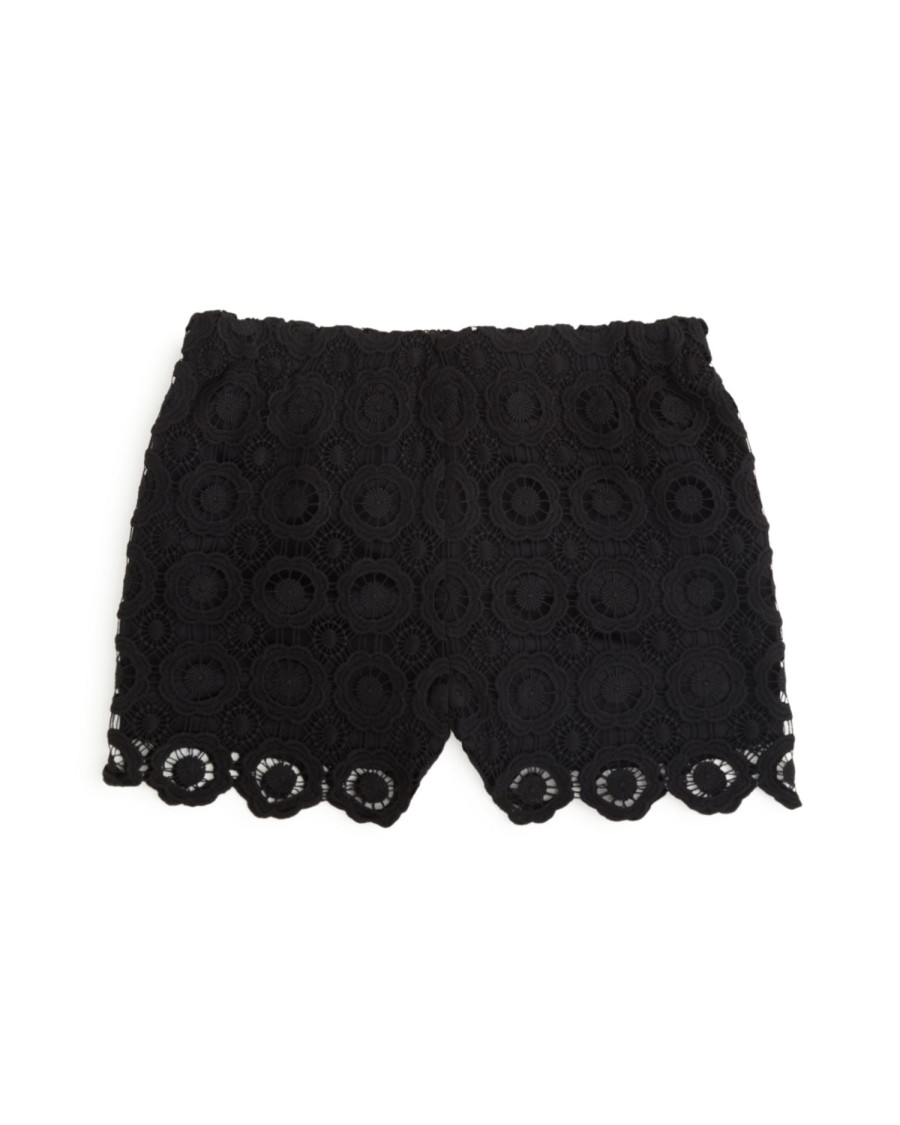 Kids & Toddlers Aqua | Crochet Shorts Black