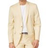 Men Bar III | Khaki Solid Cotton Slim-Fit Jacket Beige/Khaki