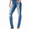 Women'S INC International Concepts | Curvy-Fit Ripped Skinny Jeans Kellan Wash