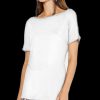 Women'S INC International Concepts | Short-Sleeve Jewel-Embellished Top Bright White