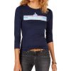 Juniors' Freeze 24-7 | Juniors' Spaced-Out Graphic Cotton T-Shirt Navy