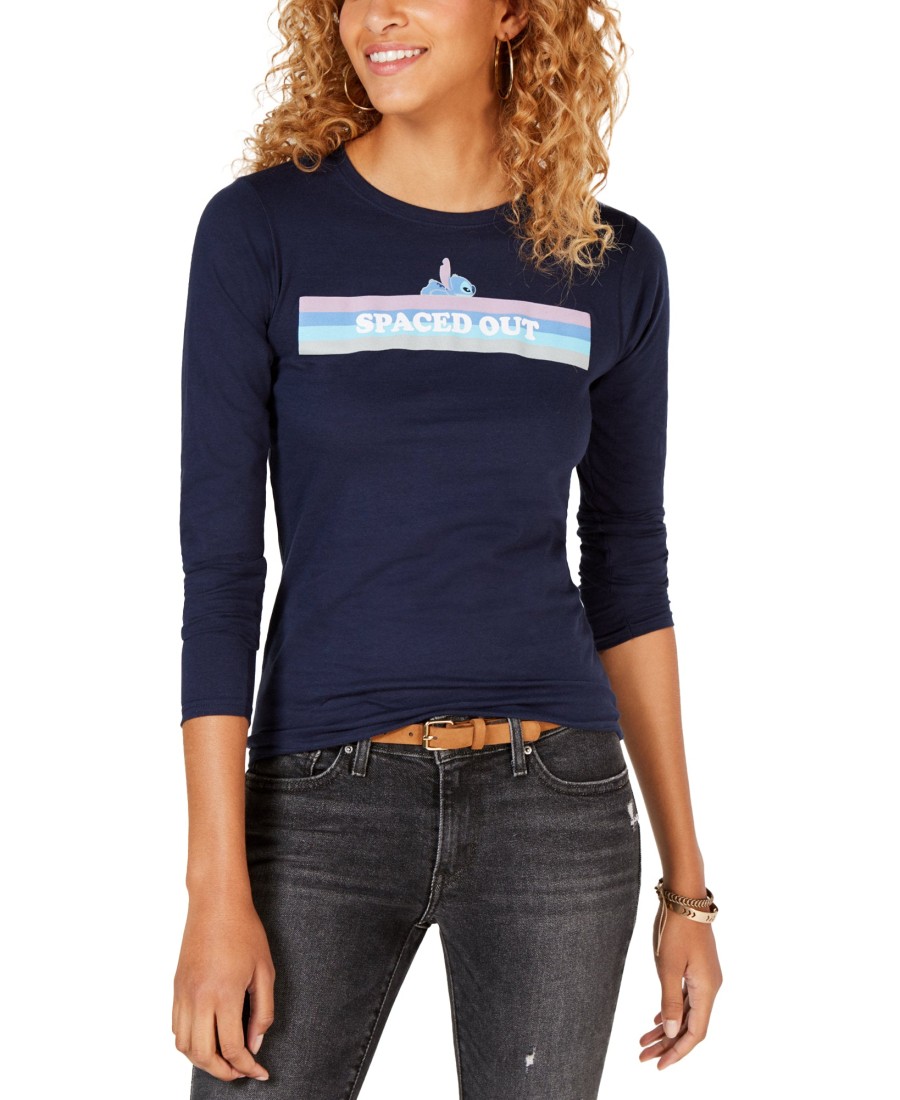 Juniors' Freeze 24-7 | Juniors' Spaced-Out Graphic Cotton T-Shirt Navy