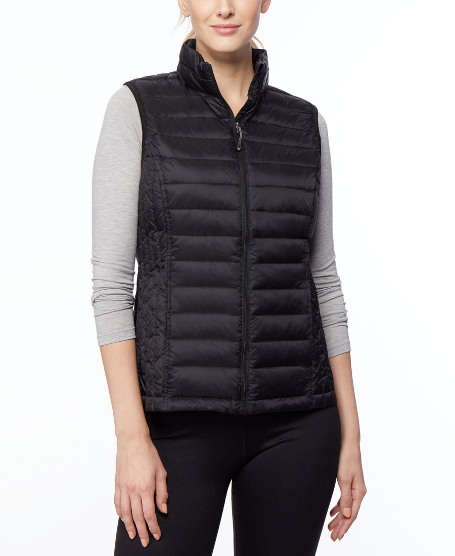 Women'S 32 Degrees | Packable Puffer Vest Black