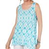 Women'S Style & Co | Petite Printed Tank Top Rainforest Dye