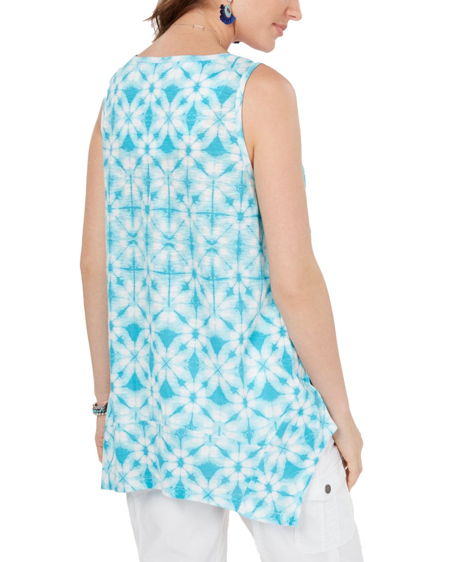 Women'S Style & Co | Petite Printed Tank Top Rainforest Dye