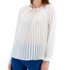 Juniors' Alfani | Pleated Top Bright White