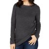 Women'S Karen Scott | Solid Curved-Hem Tunic