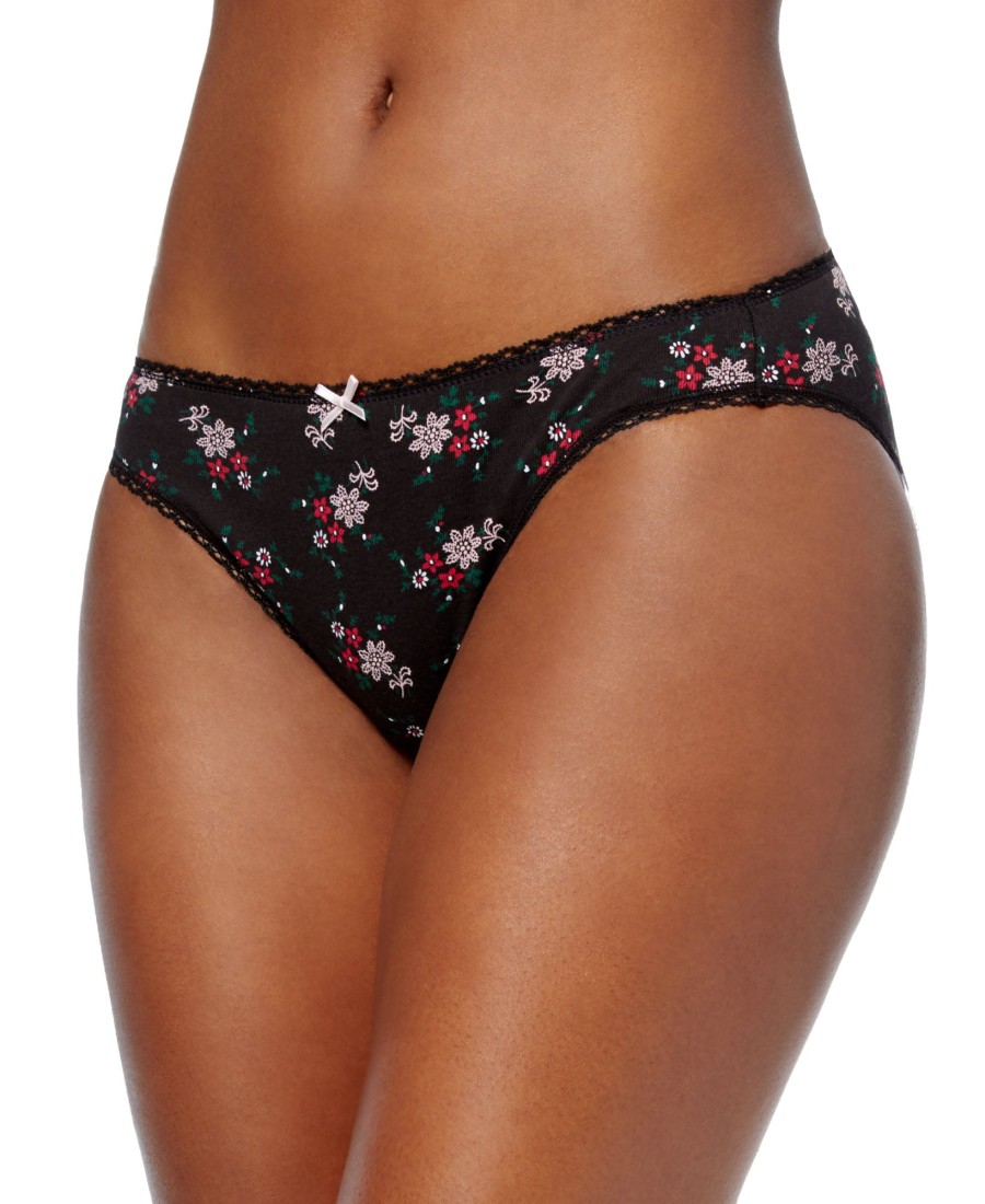 Women'S Charter Club | Pretty Cotton Bikini Underwear