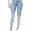 Women'S WILLIAM RAST | Mid-Rise Paint-Splatter Skinny Ankle Jeans Between The Lines