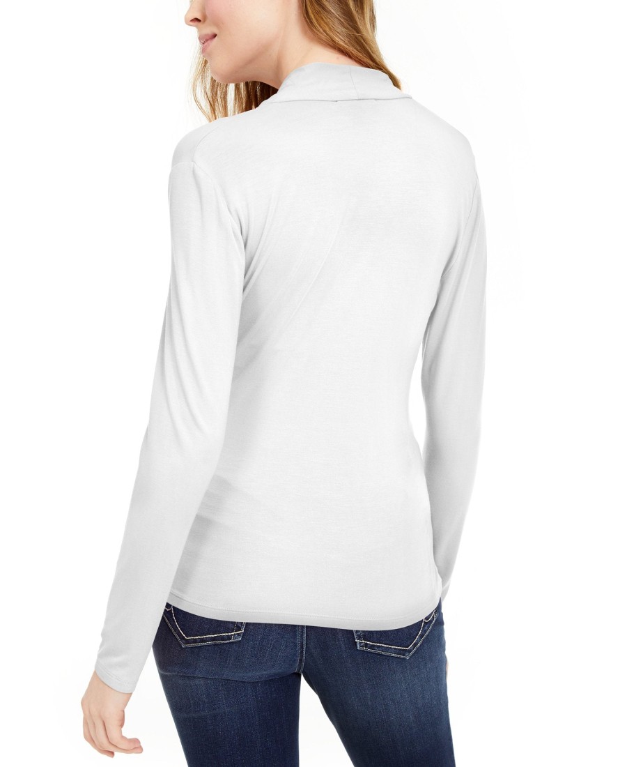 Women'S INC International Concepts | Surplice-Front Top Bright White