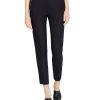 Women'S Calvin Klein | Linen Button-Waist Pants Navy