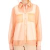 Women'S Alfani | Sheer Collared Shirt Sierra Sunrise