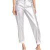 Women'S INC International Concepts | Metallic Boyfriend Jeans Silver Metallic