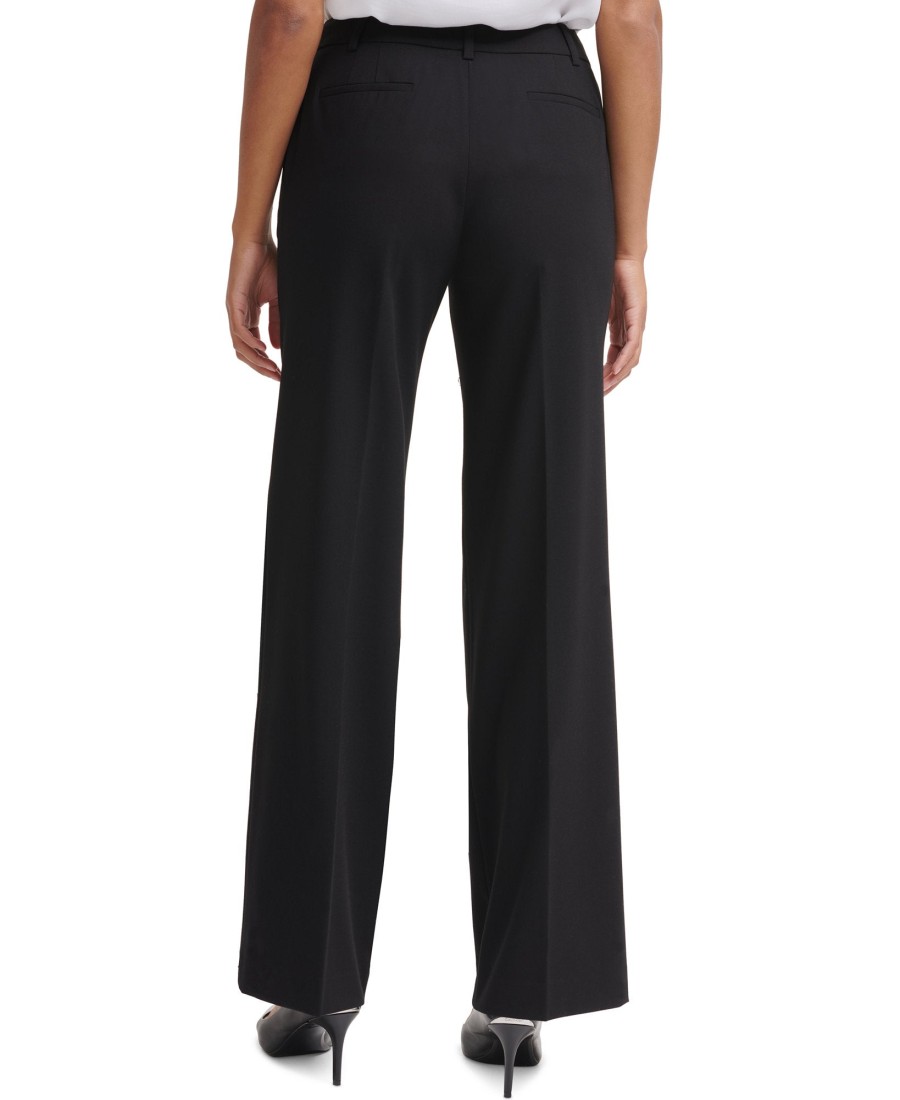 Women'S Calvin Klein | Wide Leg Pants Black