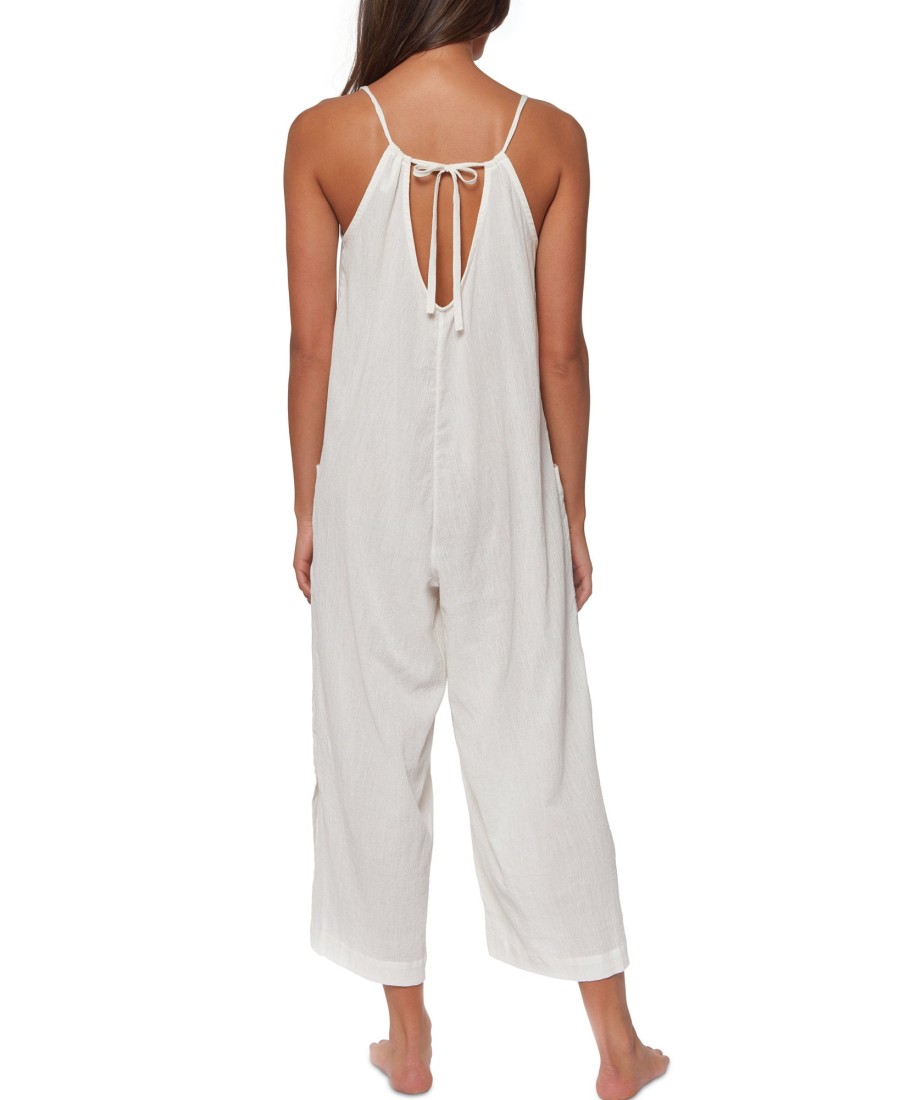 Women'S Sanctuary | Fresh Squeezed Romper Cover-Up Coconut Milk