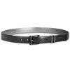 Accessories DKNY | Double-Keeper Leather Belt Black/Silver