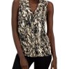 Women'S Alfani | Abstract Print Sleeveless Top Trailing Striation