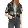 Women'S Levi's | Ultimate Boyfriend Plaid Shirt Popple Pine Grove