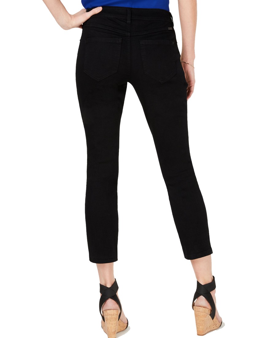 Women'S INC International Concepts | Cropped Skinny-Leg Jeans Deep Black