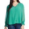 Women'S 1.STATE | Plus Trendy Sheer Long-Sleeve Top Fresh Grass