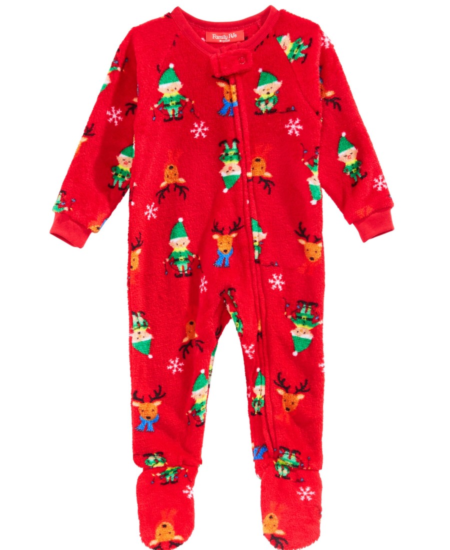 Babies & Infants Family Pajamas | Matching Winter Fairisle One-Piece Elf