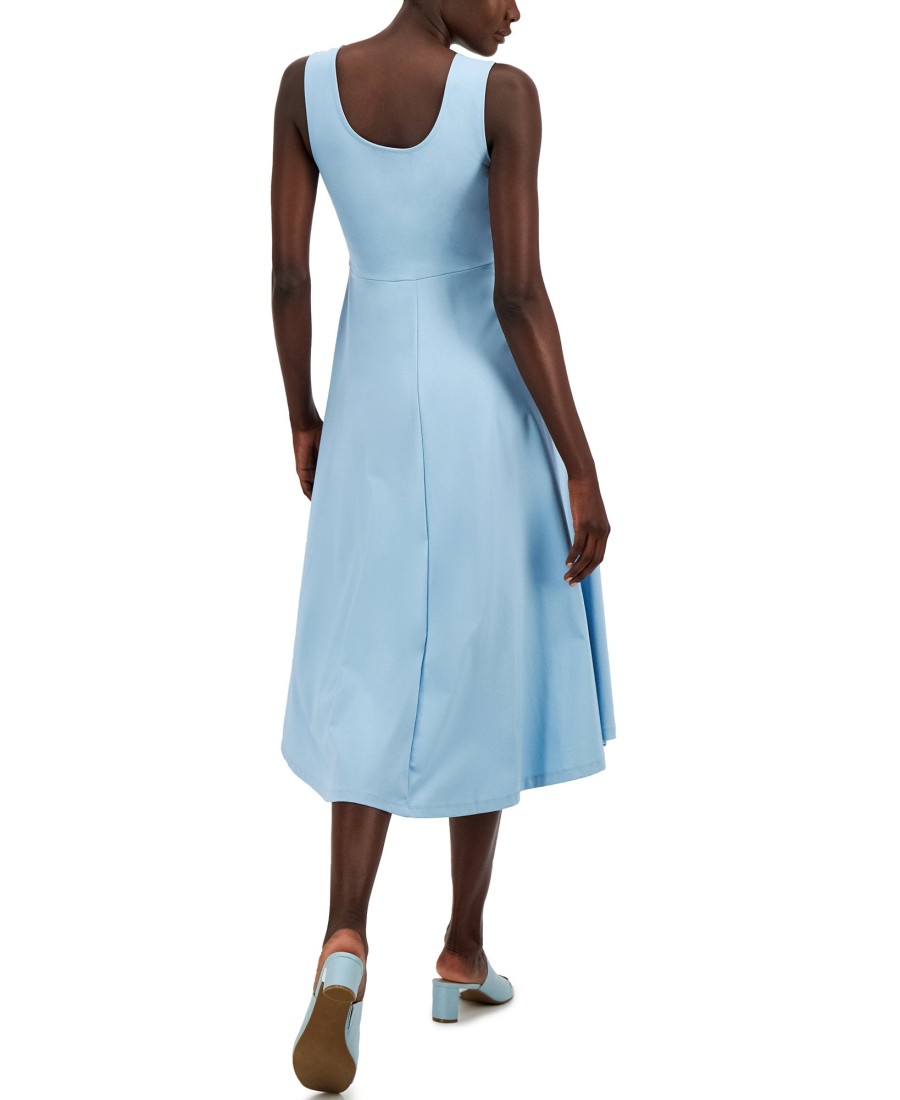 Juniors' Alfani | Petite V-Neck Midi Dress Rain Shower