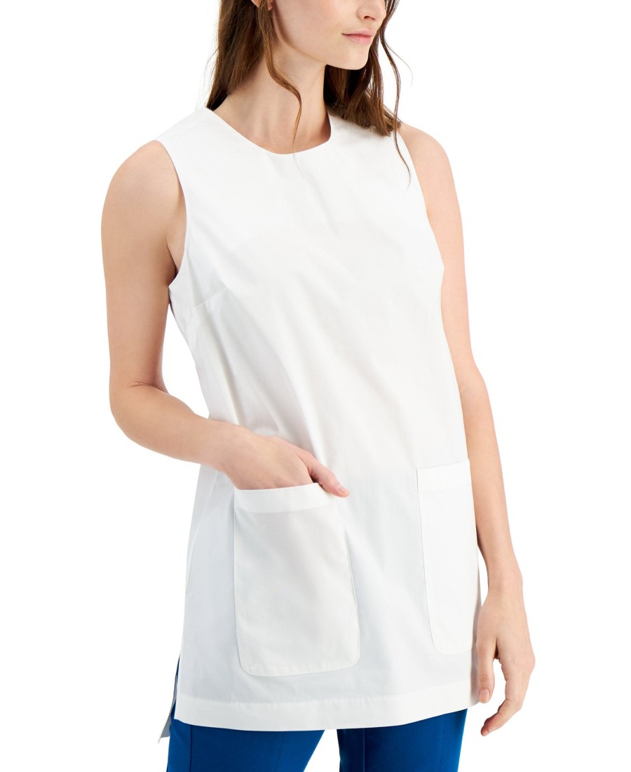 Women'S Alfani | Patch-Pocket Sleeveless Top