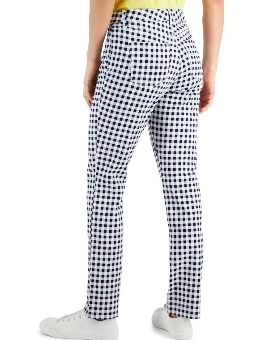 Women'S Charter Club | Lexington Gingham Jeans Intrepid Blue