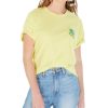 Juniors' Rebellious One | Juniors' Talk To The Palm Graphic T-Shirt Lime Light