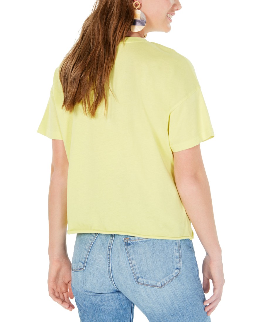 Juniors' Rebellious One | Juniors' Talk To The Palm Graphic T-Shirt Lime Light