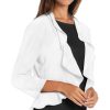 Women'S R & M Richards | Ruffle Cardigan Ivory