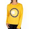 Juniors' Rebellious One | Juniors' Moon Graphic Top Sun Flower