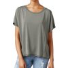 Women'S RACHEL Rachel Roy | Split-Back T-Shirt Stone