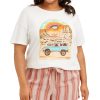 Women'S Rebellious One | Plus Trendy Cotton Adventure Graphic T-Shirt Marshmellow