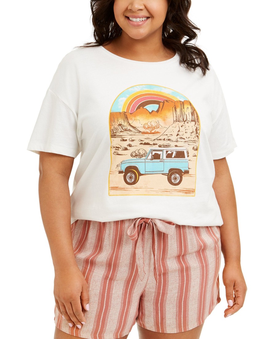 Women'S Rebellious One | Plus Trendy Cotton Adventure Graphic T-Shirt Marshmellow