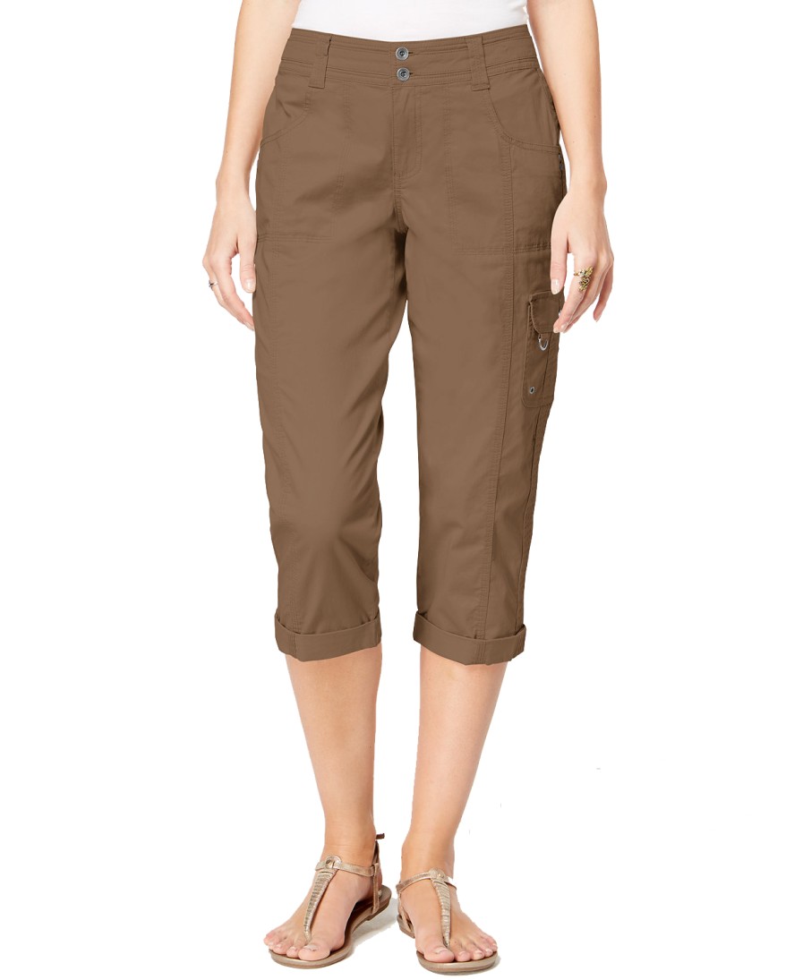 Women'S Style & Co | Cropped Cargo Capri Pants