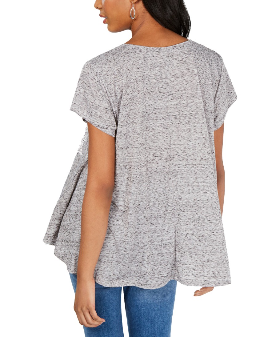 Women'S Style & Co | Short-Sleeve Printed Scoopneck Graphic T-Shirt