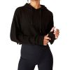 Women'S COTTON ON | Rib Cropped Hooded Sweatshirt Black