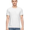 Men Calvin Klein Jeans | Mixed-Media T-Shirt Classic White