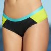 Women'S Nike | Colorblock Brazilian Hipster Bikini Bottom Black