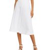 Juniors' Alfani | Petite Contrast-Panel Skirt Bright White