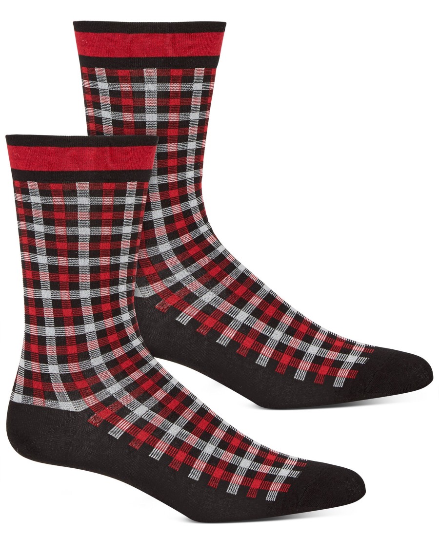 Women'S Hue | Plaid Check Socks