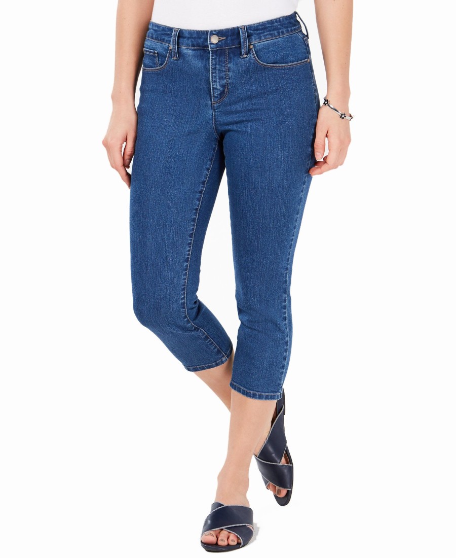 Women'S Charter Club | Tummy Control Bristol Capri Jeans