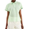 Juniors' Alfani | Cotton Collared Top