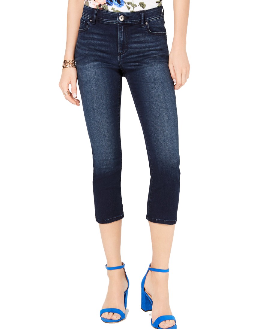 Women'S INC International Concepts | Incfinity Stretch Cropped Jeans Amdur Wash