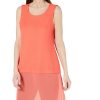 Juniors' Alfani | Petite Layered-Look Tunic Coral Branch