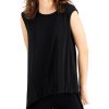 Juniors' Alfani | Asymmetrical Sleeveless Top Deep Black