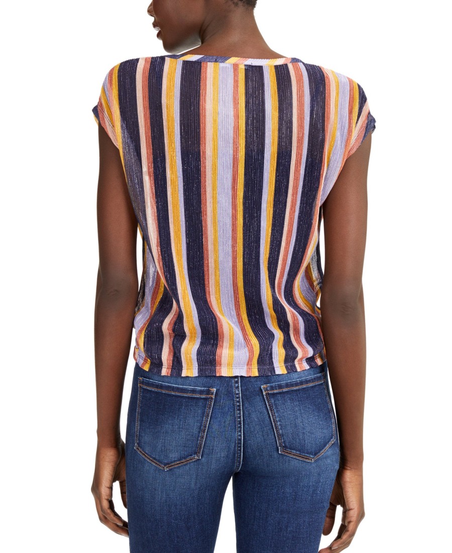 Women'S INC International Concepts | Twist-Hem Top Regent Stripe