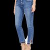 Women'S Vince Camuto | Button-Fly High-Rise Jeans Spectrum Blue