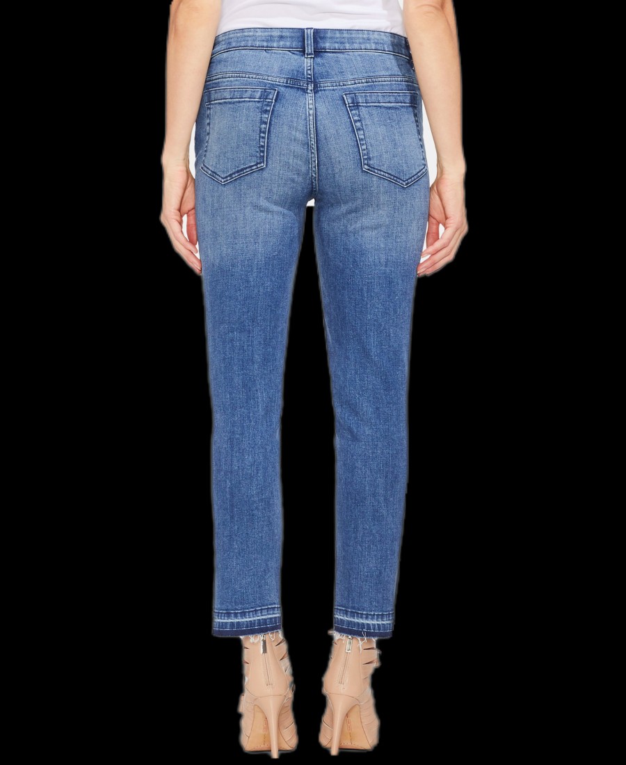 Women'S Vince Camuto | Button-Fly High-Rise Jeans Spectrum Blue